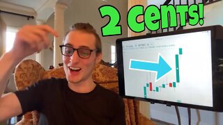 My LIVE Reaction To DogeCoin Hitting 2 Cents!!!