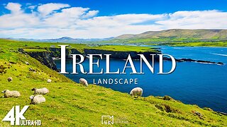 Ireland 4k - Relaxing Music With Beautiful Natural Landscape - Amazing Nature