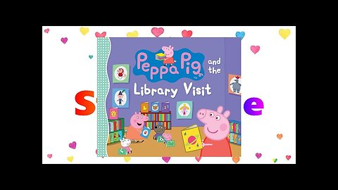 Peppa Pig and the Library Visit Read Aloud Book for Children Kids and Toddlers