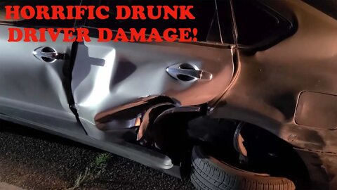 Drunk driver damages property, luckily nobody was hurt!