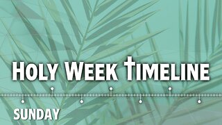 Holy Week Timeline: 1. Sunday - Jesus Rides into Jerusalem