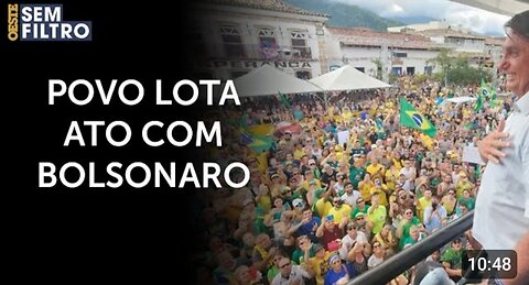 Bolsonaro lota ato no litoral de SP e incomoda STF e adversários | #osf