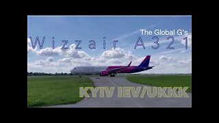 Wizzair Airbus A321 Departing Kyiv Zhuliany Airport (IEV/UKKK)