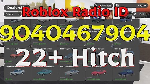 Hitch Roblox Radio Codes/IDs