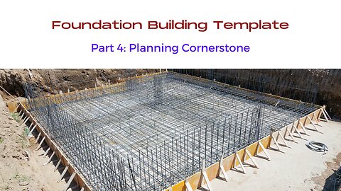 Sustainable Villages - Foundation Building Template - Part 4 - Planning Cornerstone