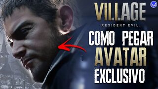 Como Pegar Avatares e Tema de Resident Evil Village Exclusivo da Playstation