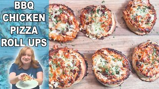 Easy BBQ CHICKEN PIZZA ROLL UPS | Easy Lunch or Dinner Inspiration Recipe