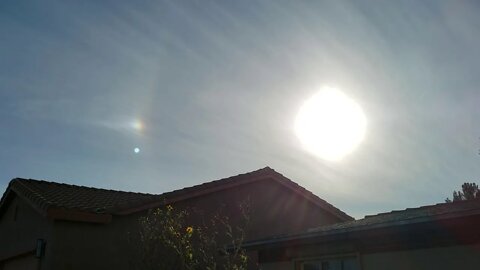 Geoengineering - Strange Light Refraction off "Clouds"