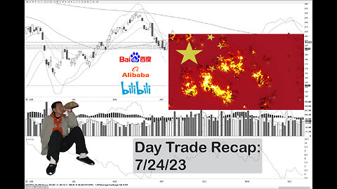Day Trade Recap - 7.24.23 $BILI $BABA $BIDU (Extreme Reversals)