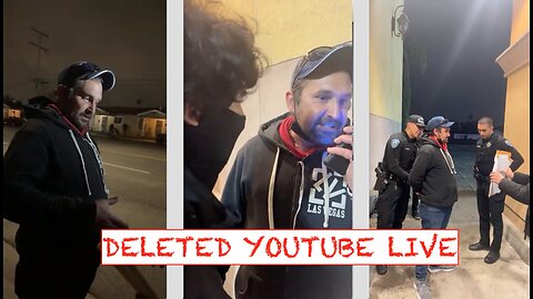 CC Unit Predator recognizes him and shakes his hand then arrested DELETED YOUTUBE LIVE CATCH