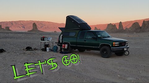 Leaving TRONA PINNACLES - Spangler Hills Camp - Homemade Sliders