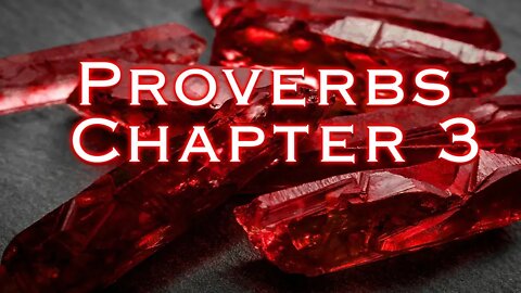 Proverbs Chapter 3 | Pastor Anderson
