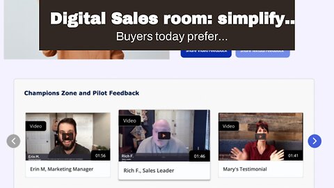 Digital Sales room: simplify the virtual sales evaluation processes