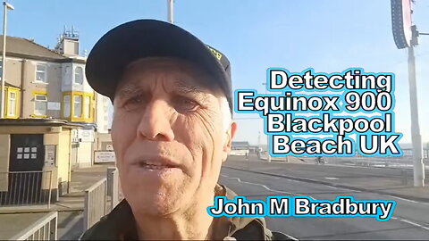 Blackpool Beach UK Detecting Gold Ring John Testing The Minelab Equinox 900