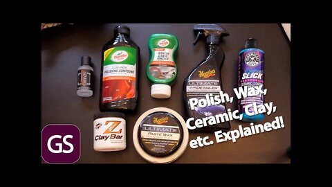 Common Car Care Product Explanations