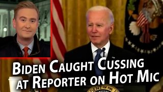 Biden Caught Cussing at Reporter on Hot Mic