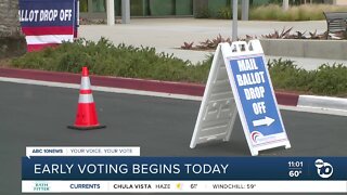Early voting begins in San Diego County