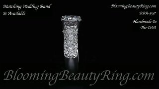 BBR 397 Engagement Ring Different Angle BloomingBeautyRing.com