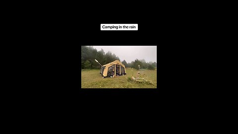 Camping ⛺️ in Rain 🌧️☔️ 🌳