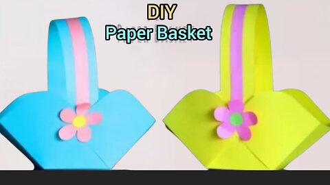 How To Make Easy Paper Basket / DIY Origami Basket / Paper Craft / Simple Paper Basket