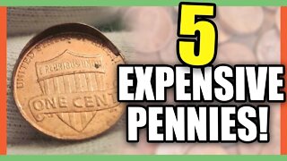 5 SUPER NEW PENNIES SOLD FOR GOOD MONEY - VALUABLE PENNIES TO LOOK FOR IN POCKET CHANGE!!