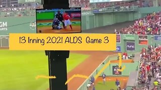 13 Inning 2021 ALDS Game 3 Red Sox vs Rays Fenway Park - 10-10-21- TWE 0370