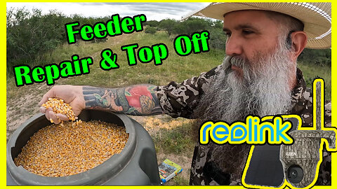 vlog Equpment Maintenance, How to top off a Deer Feeder Top How to fix Game Hoist HME