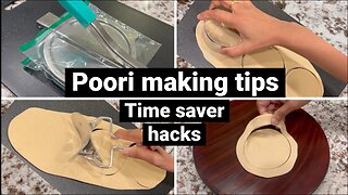 Amazing Poori making tips for Round, Perfect and Faster ways | Time saver hacks #poori