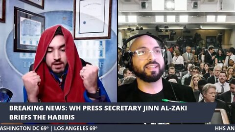 White House Press Secretary Jinn Al-Zaki addresses the Habibis | Habibi Power Hour Cold Open