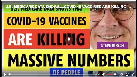 Medicare data shows that the COVID-19 vaccine is killing massive numbers of people