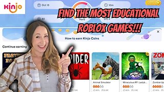 Roblox Educational Games - How the Kinjo App Can Help Your Kids Choose the Most Educational Games