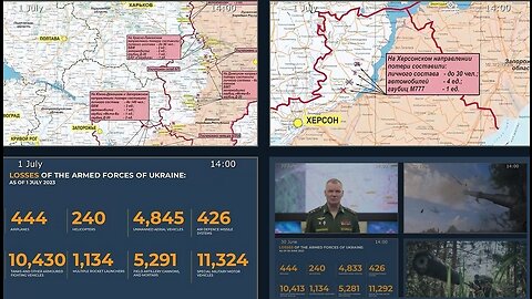 01.07.23 ⚡️ Russian Defence Ministry report on the progress of the deNAZIficationMilitaryQperationZ