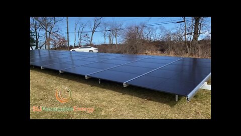Low profile 20.07 KW Solar Ground Mount Array REC 365 watt