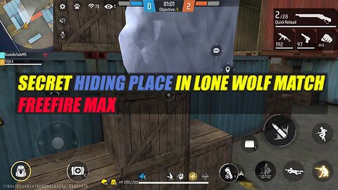 Secret Hiding Place in FREEFIRE MAX | LONE WOLF