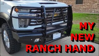 New Ranch Hand Legend with Grill Guard on my 2020 Chevy 2500HD