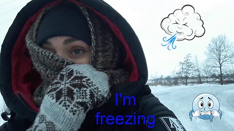 Cold Stories | Ukrainian winter | Young woman | Penetrating frosty wind | I'm freezing very much