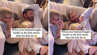 Dad thinks kids movie is absolutely hysterical