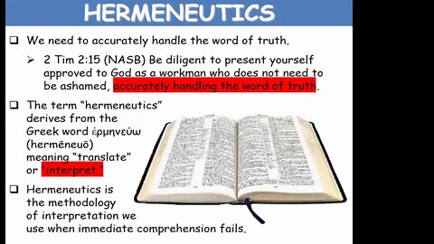 Bible Interpretation (Hermeneutics)