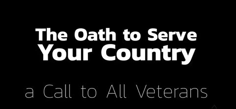 LE SERMENT DE SERVIR VOTRE PAYS - THE OATH TO SERVE YOUR COUNTRY