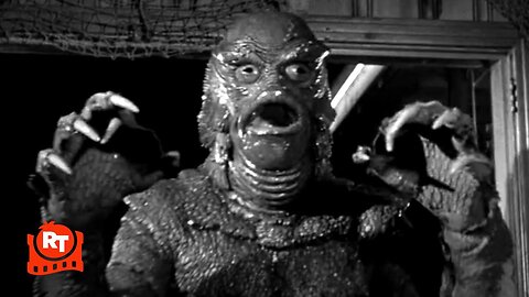 Revenge of the Creature (1955) - The Gill-Man Kidnaps Helen Scene