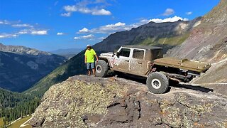 Abandoned Mining Town in Colorado - Jeep Gladiator Full Time Truck Camping Imogene Pass