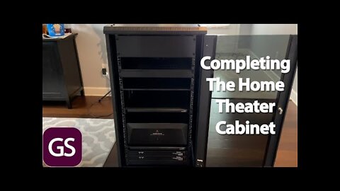 Completed Home Theater Cabinet Rack Build