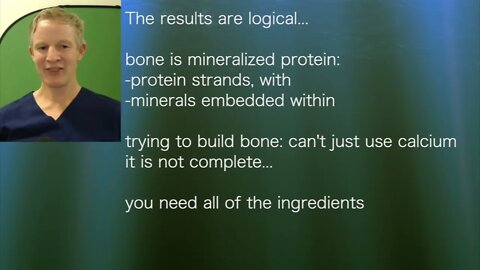 Paul Mason9: High-protein diet is essential to reverse osteoporosis. Protein is good for your bones!