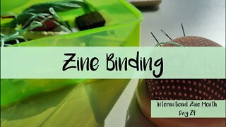 Zine Binding: International Zine Month 2021 Day 24