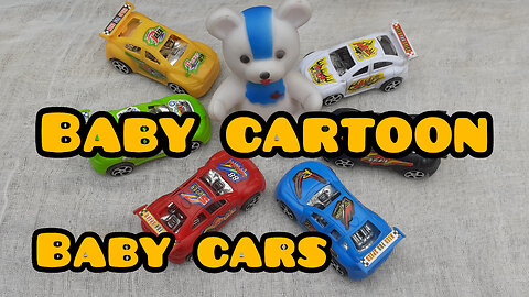 Cartoon baby cars and toys