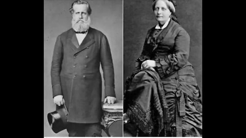 Dom Pedro II do Brasil e sua esposa Dona Teresa Cristina em Viena,