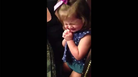 Toddler's contagious laugh results in heartwarming moment