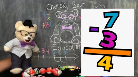Learn how to Subtract with Chumsky Bear | Math | Subtraction | Educational Videos for Kids