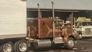 Trucker living the dream in the 1970's.