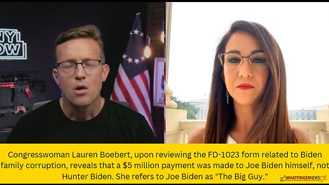 Congresswoman Lauren Boebert, upon reviewing the FD-1023 form related to Biden family corruption